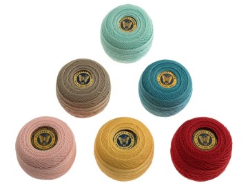 6 ply Cotton Lace Yarn Colored No.30, 400mtrs 