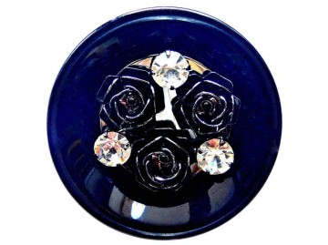 Resin Button with Rhinestones Art: MA-1795 
