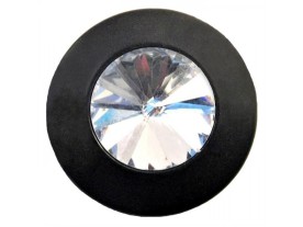 Resin Button with Crystal Rhinestone ART:SW 4, 38mm