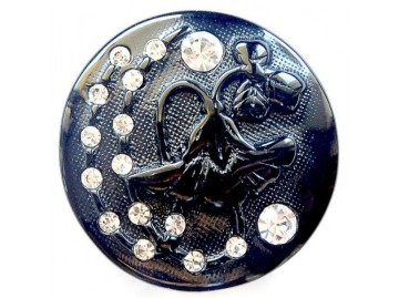 Button with Rhinestones- Art: MA -2002