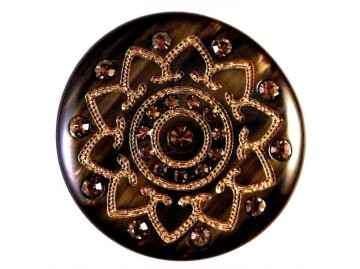 Button with Crystal Rhinestones - Art: ΜΑ-2400