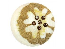 Resin Button with Rhinestones Art. MA-2513