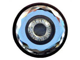Resin button with Strass - Art: JK 105, 30mm