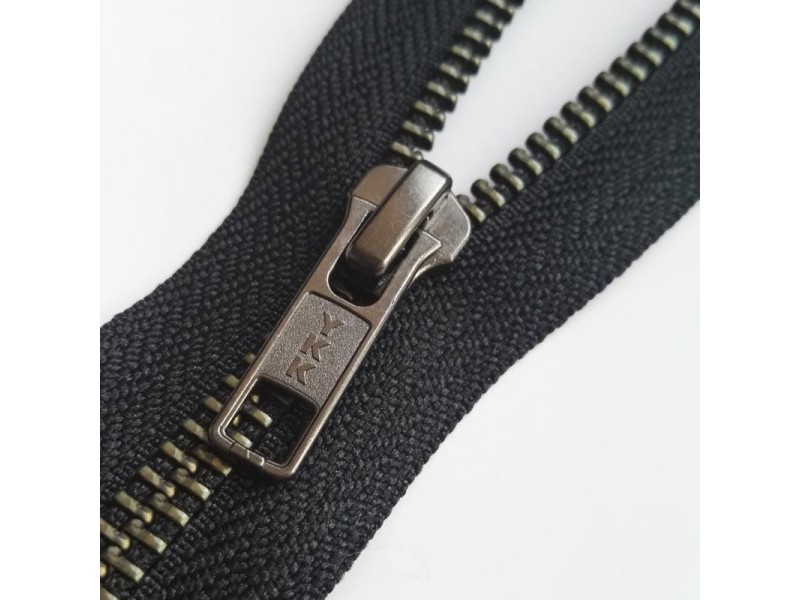 Metallic YKK No.5 Open End Zippers 50cm.