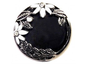 Button with Enamel and Crystal Rhinestones -Art: JK 209, 38mm 