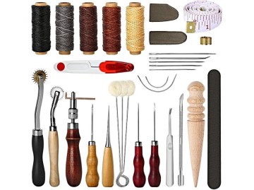 Kit de herramientas para coser cuero, 31 piezas