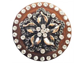 Resin Button with Rhinestones Art: MA-1785