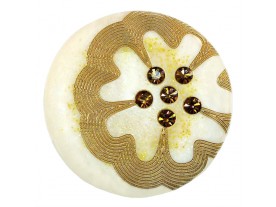Resin Button with Rhinestones Art. MA-2513