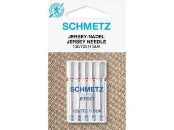 Schmetz Aiguilles pour machines à coudre 130/705 « Jersey », 70-90   