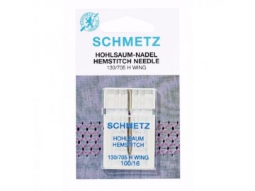 Schmetzヘムステッチ（縁かがり縫い）用針100/16