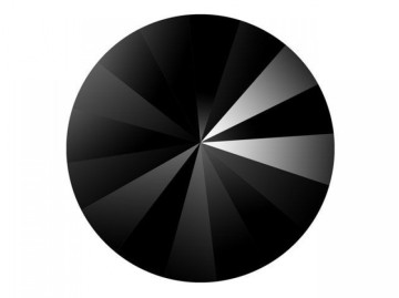 Botón de cristal Swarovski Art.3015 Jet Black, 23mm