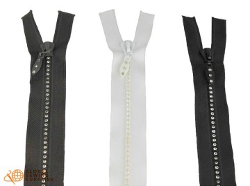 Zippers with Rhinestones, 60 cm