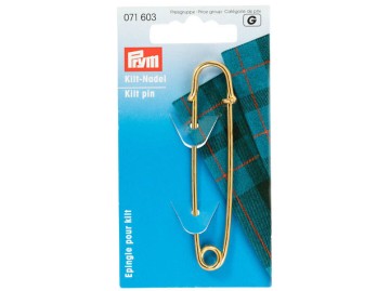 Safety Kilt pins PRYM 76mm gold-coloured
