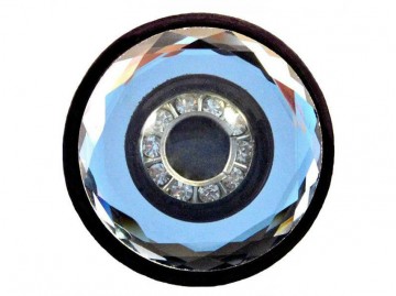 Resin button with Strass - Art: JK 105, 34mm