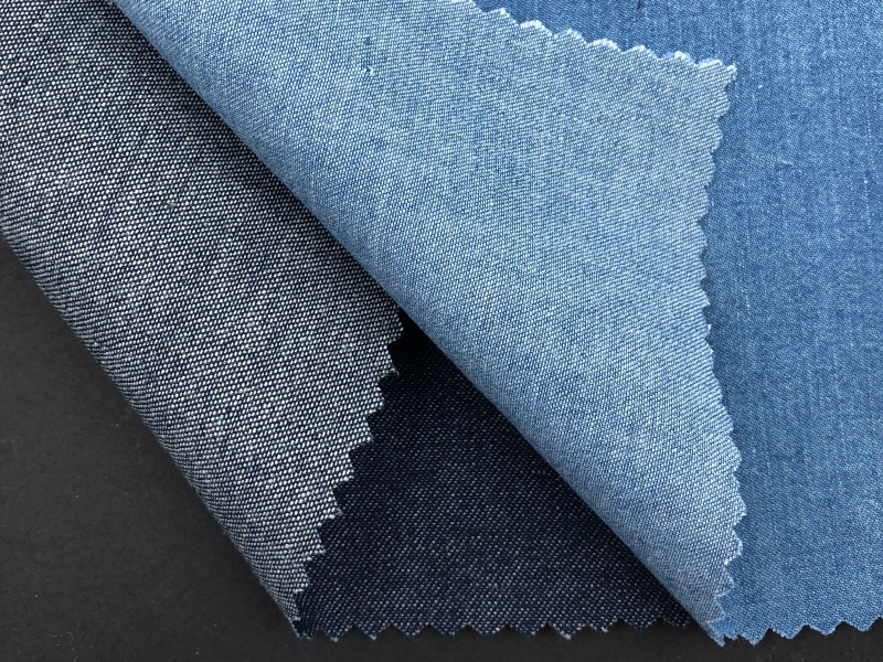 150cm Baumwoll-Polyester Denim blau-verwaschen 