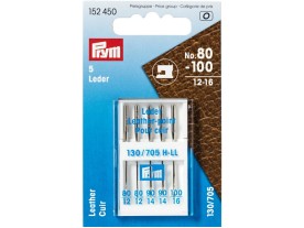 Prym Leather Needles for Home Sewing Machines 5pcs