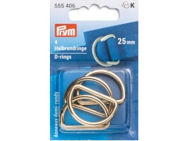 D-rings, 25mm,PRYM gold-coloured  