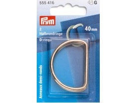 D-rings, 40mm,PRYM gold-coloured  