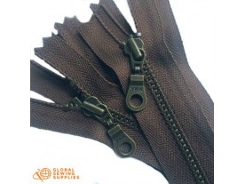 Metallic YKK No.5 Open End Zippers, 55cm (DAPDL).